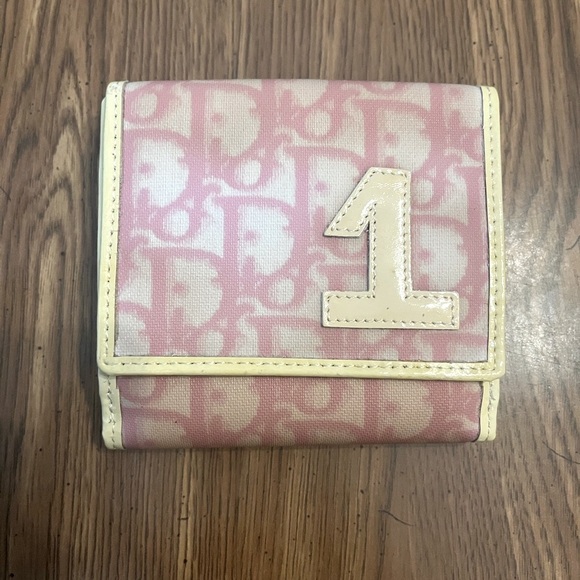 DIOR pale pink Trotter wallet - Picture 1 of 7